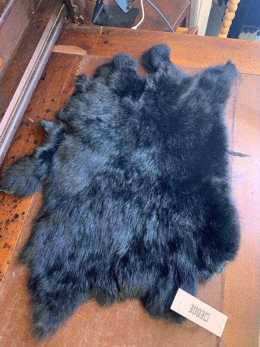 Black Rabbit fur decor