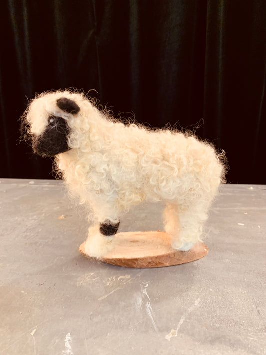 Hand made felted sheep