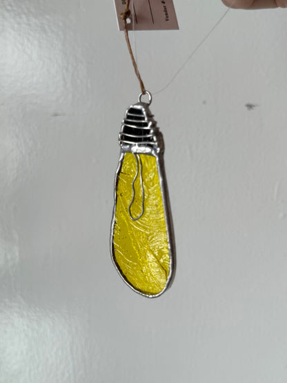 Lightbulb sun catchers - stained glass