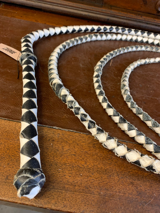 Leather horse whip 12 ft.
