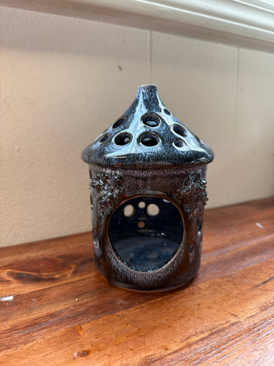 Icelandic Lava Pottery Tea Light holder