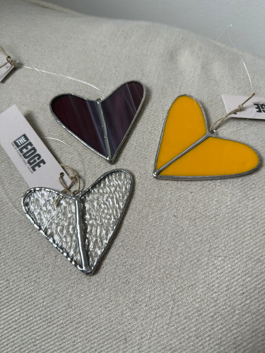 Stained glass heart ornament- regular