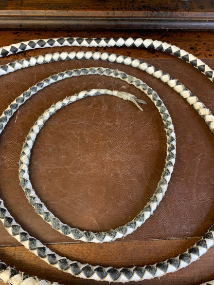 Leather horse whip 12 ft.