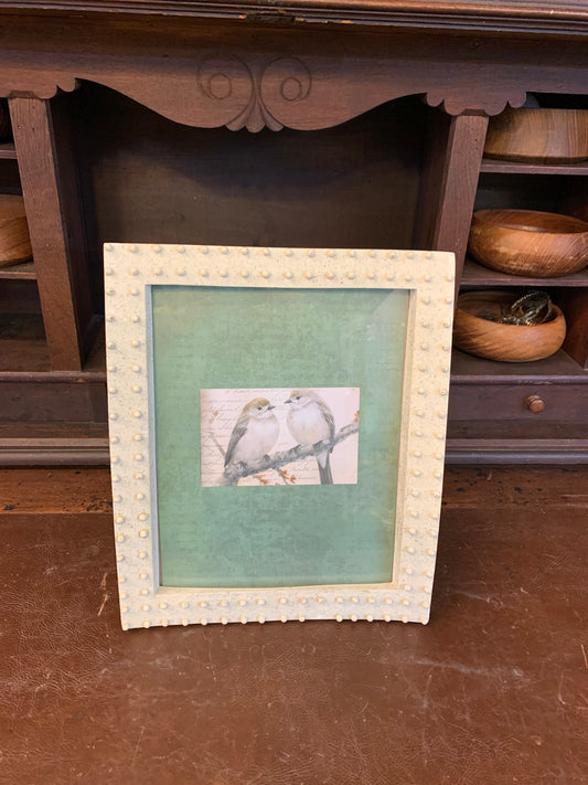 Frame cream colored with texture, photo size 7.5x9.5 total frame size 12x10