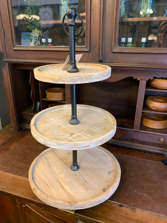 3 Tier turn table tray